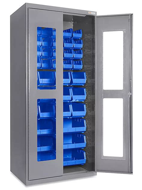 steel bin cabinets|clear view bin storage cabinet.